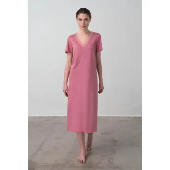 Dámská móda Vamp Jednobarevná noční košile 70075