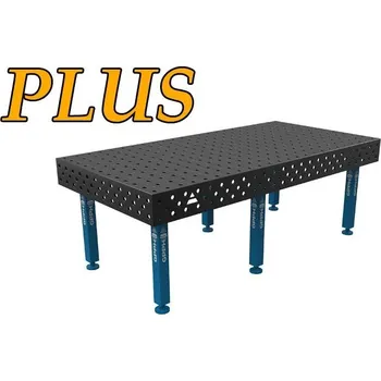 Dílenský stůl GPPH Svařovací stůl PLUS (12mm) – 2400x1200mm - díry o průměru 16mm, mřížka 100x100mm, nohy