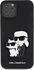 Pouzdro na mobilní telefon Karl Lagerfeld Saffiano Karl and Choupette NFT zadní kryt pro Apple iPhone 12 Pro Max černý