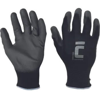 Pracovní rukavice CERVA Rukavice máčené EMBERIZA černé 10