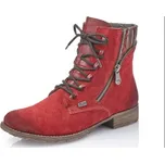 Dámská kotníková obuv 70840 RIEKER červená Barva: red, Velikost: 36