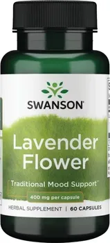 Přírodní produkt Swanson Lavender Flower 400 mg 60 cps.