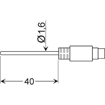 Greisinger GLF 401 MIN teplotní sonda pro měření okolní tepoloty -25 do 70 °C typ senzoru Pt100