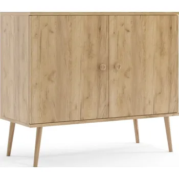 Komoda Komoda Boho Meli s dvířky - dub craft zlatý