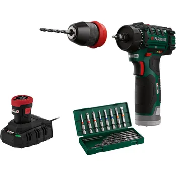 Vrtačka Parkside PBSA 12 D4, 800005057 1x 2,0 Ah + nabíječka + kufr