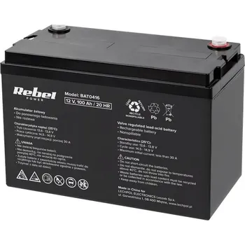 Rebel BAT0416 12V 100Ah 30A