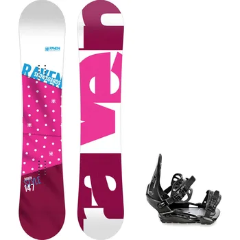 Snowboarding Snowboard komplet Raven Style pink + vázání S230 black Velikost: 150 cm, Velikost vázání: M/L