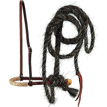 Věšák na sedlo a uzdečku Pool's Bosal a mecate POOL'S, hnědý