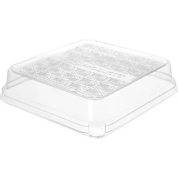 Jednorázové nádobí Víčko PLA na misku TACO z cukrové třtiny 175x185x25mm/50ks