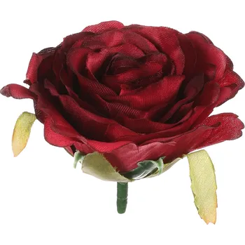 umělá květina Autronic Růže, barva bordó. Květina umělá vazbová. Cena za balení 12 kusů. - KN7025 BOR