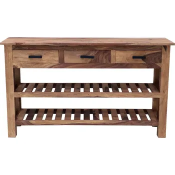 Úložný box AV interiery Konsolový stůl RAMI KVT, indický koloniální nábytek Odstín palisandru: only stain