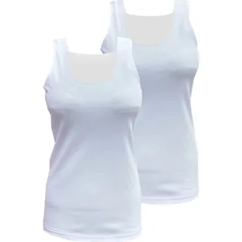 Dámské tričko Numberoplus Dámská košilka s širokým ramínkem Tvuji - 2ks Barva: Bílá, Velikost: M