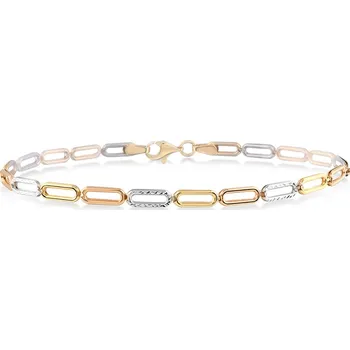 Náramek Lillian Vassago Článkový náramek v kombinovaném zlatě LLV06-GB134