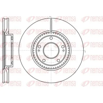Brzdový kotouč Brzdový kotouč REMSA 61217.10