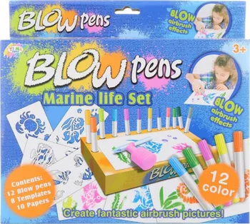 YI MA Toys Blow Pens 12 ks Marine Life set