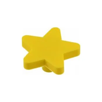 Nábytkové kování GTV Rukojeť gumová Star žlutá
