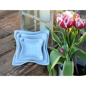 Talíř Keramická sada misek - Provence menší Barva: Modrá