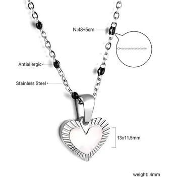 Náhrdelník Ocelový náhrdelník s přívěskem - A76MS