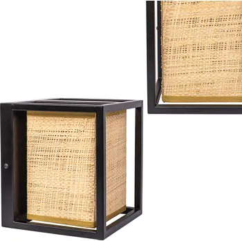 Nástěnné svítidlo Toolight Toolight, nástěnné svítidlo 1xE27 APP1286-1W, černá-hnědá, OSW-00924