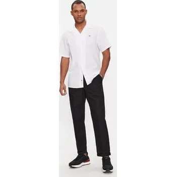 Pánská košile Tommy Jeans Košile Camp DM0DM18963 Bílá Regular Fit M