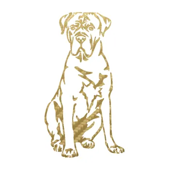 Polep vozidla SAMOLEPKA Pes 194 levá Cane Corso (59 - 3D karbon zlatý) NA AUTO, NÁLEPKA, FÓLIE, POLEP, TUNING, VLASTNÍ TEXT, TISK, AUTOSAMOLEPKY.cz, POLEPY, OBRÁZEK, LOGO, SAMOLEPKY