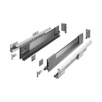 Elektrická zásuvka GTV Zásuvka AXIS PRO H=84, L=400, tlumené dovírání, bočnice se sklem, antracit