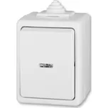 ABB PRAKTIK Přepínač střídavý s čirým průzorem IP44, se svorkou N, řazení 6S, 6So, bílá