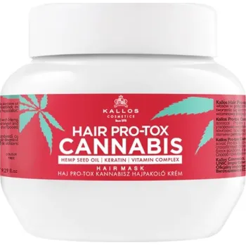 Vlasová regenerace Kallos Hair Pro-Tox Cannabis maska na vlasy s konopným olejem 275 ml