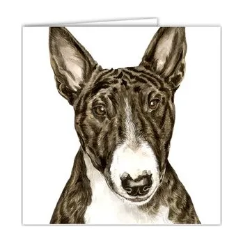 WaggyDogz Přání 01068 - 16x16cm - English Bull Terrier