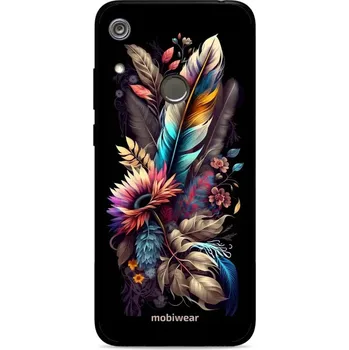 Pouzdro na mobilní telefon Prémiový lesklý kryt Mobiwear Glossy na mobil Huawei Y6 2019 / Honor 8A / Huawei Y6s - G011G Kytice s pírkem (Mobiwear Glossy obal, pouzdro, kryt na mobilní telefon Huawei Y6s - G011G Kytice s pírkem)