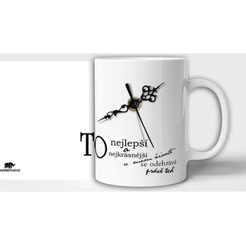 Hrnek s textem "To nejlepší se..."