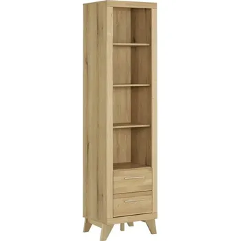 Knihovna Regál z masivního divokého dubu - BERLIN BERLIN-V01-2N