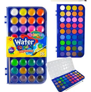 Výtvarná barva Patio Colorino vodové barvy 36ks 23mm NEW 311059