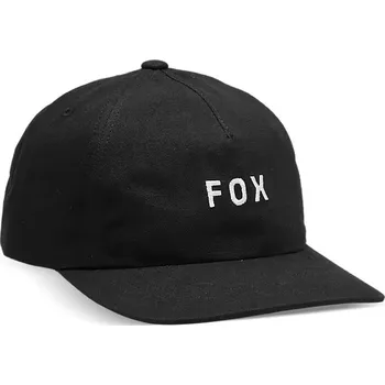 Kšiltovka Kšiltovka Fox Wordmark Adjustable black 2024 - Odesíláme do 24 hodin