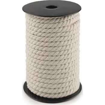 Bavlněná šňůra kroucená Ø8 mm macrame