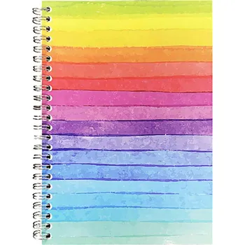 Rainbow A4 Blok - lehký barevný zápisník s duhovým vzorem (12g)