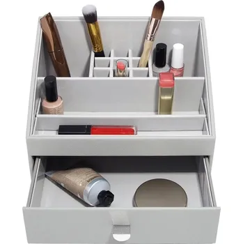 Úložný box Stackers, Oragnizér na kosmetiku Pebble Grey Makeup Organiser | šedá 74630