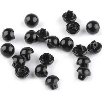 Oči našívací 9 mm - černé