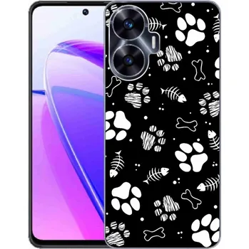 Kosmetika pro psa Gelový kryt mmCase na Realme C55 - psí tlapky