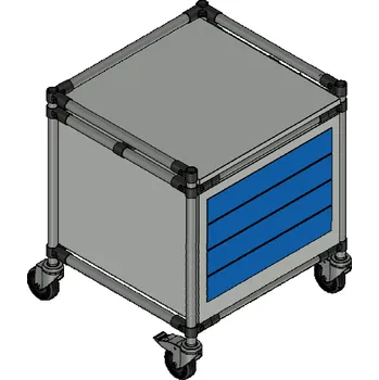 HTI Vozík s úložnými prostory