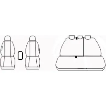 Potah sedadla Autopotahy Seat Leon III, od r. 2012, černé SIXTOL