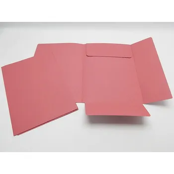 Mapa odkládací 3 klopy červená 253 Hit