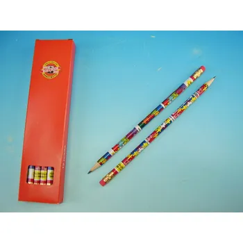Grafitová tužka Koh-i-noor Tužka 1231 č.2 s gumou PUZZLE 8691