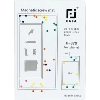 JIAFA magnetická servisní podložka pro opravu iPhone 5 - bílá