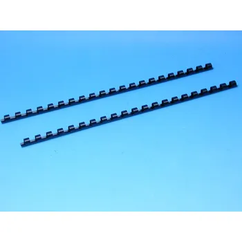 Kancelářská technika Hřeben 6 černý pro kroužk.vazbu 1909