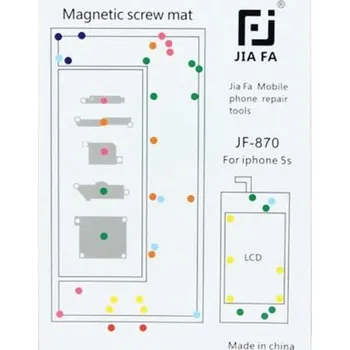 JIAFA magnetická servisní podložka pro opravu iPhone 5S - bílá