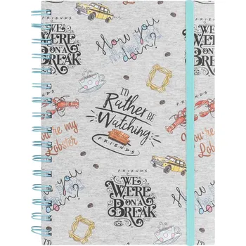 Friends A5 How you doin'? Blok - zápisník s legendárními citáty a motivy ze seriálu