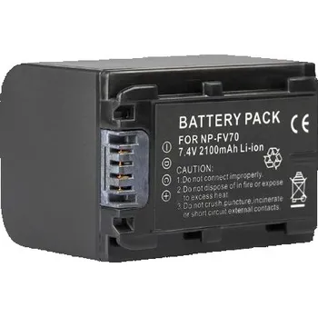 COOLShow Baterie SONY NP-FV70 2100mAh Li-Ion 7,4V neoriginální příslušenství pro digitální videokamery