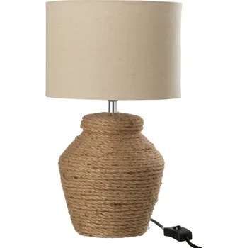 Lampička Béžová stolní lampa J-line Elmo 38 cm