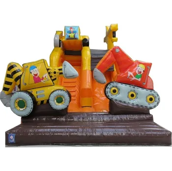 Skákací hrad Nafukovací skluzavka - Bagr - TOP provedení - české certifikace